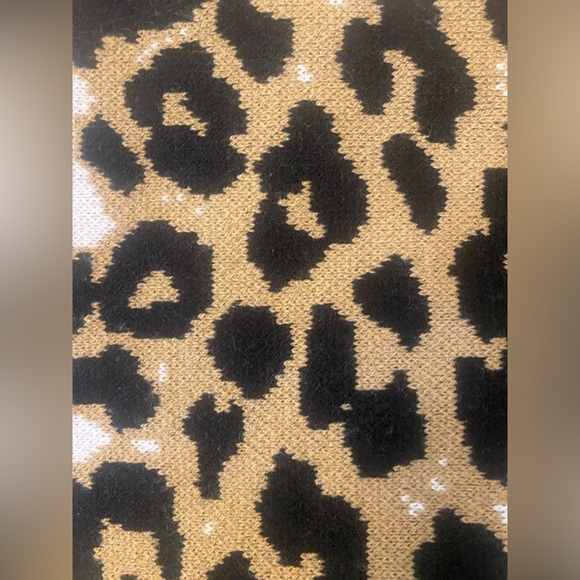 New York & Company Leopard Print Long Sweater - Picture 3 of 5